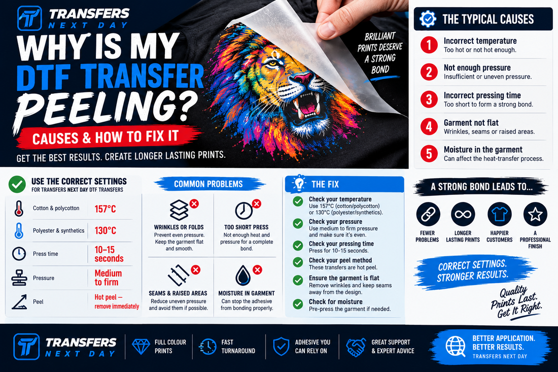 Why Is My DTF Transfer Peeling? Causes & How to Fix It