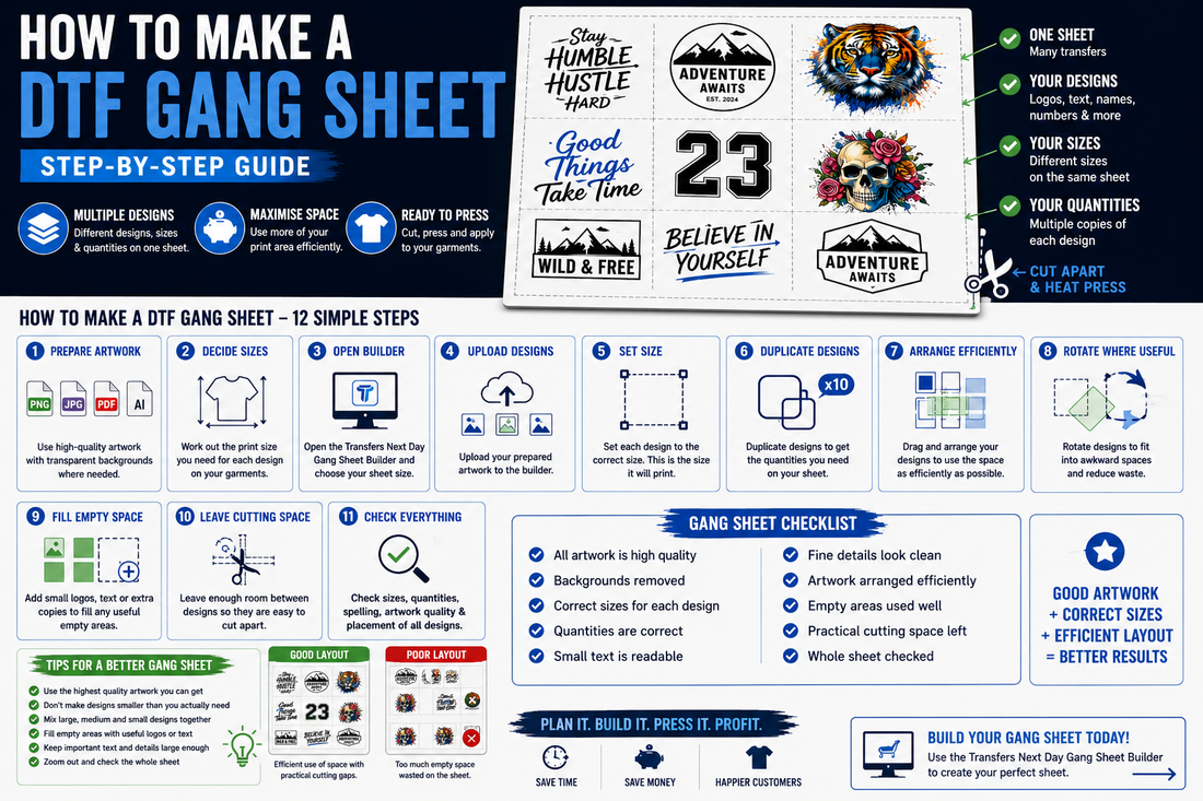How to Make a DTF Gang Sheet: Step-by-Step Guide