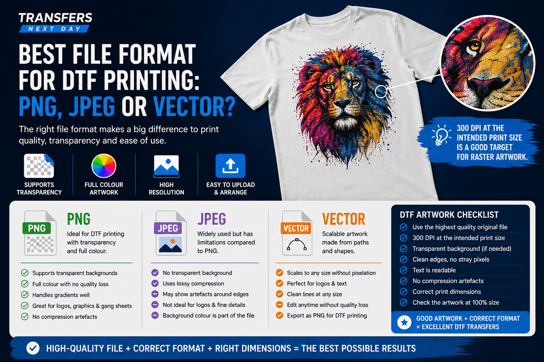 Best File Format for DTF Printing: PNG, JPEG or Vector?