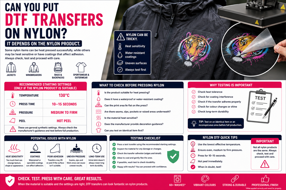 Can You Put DTF Transfers on Nylon?