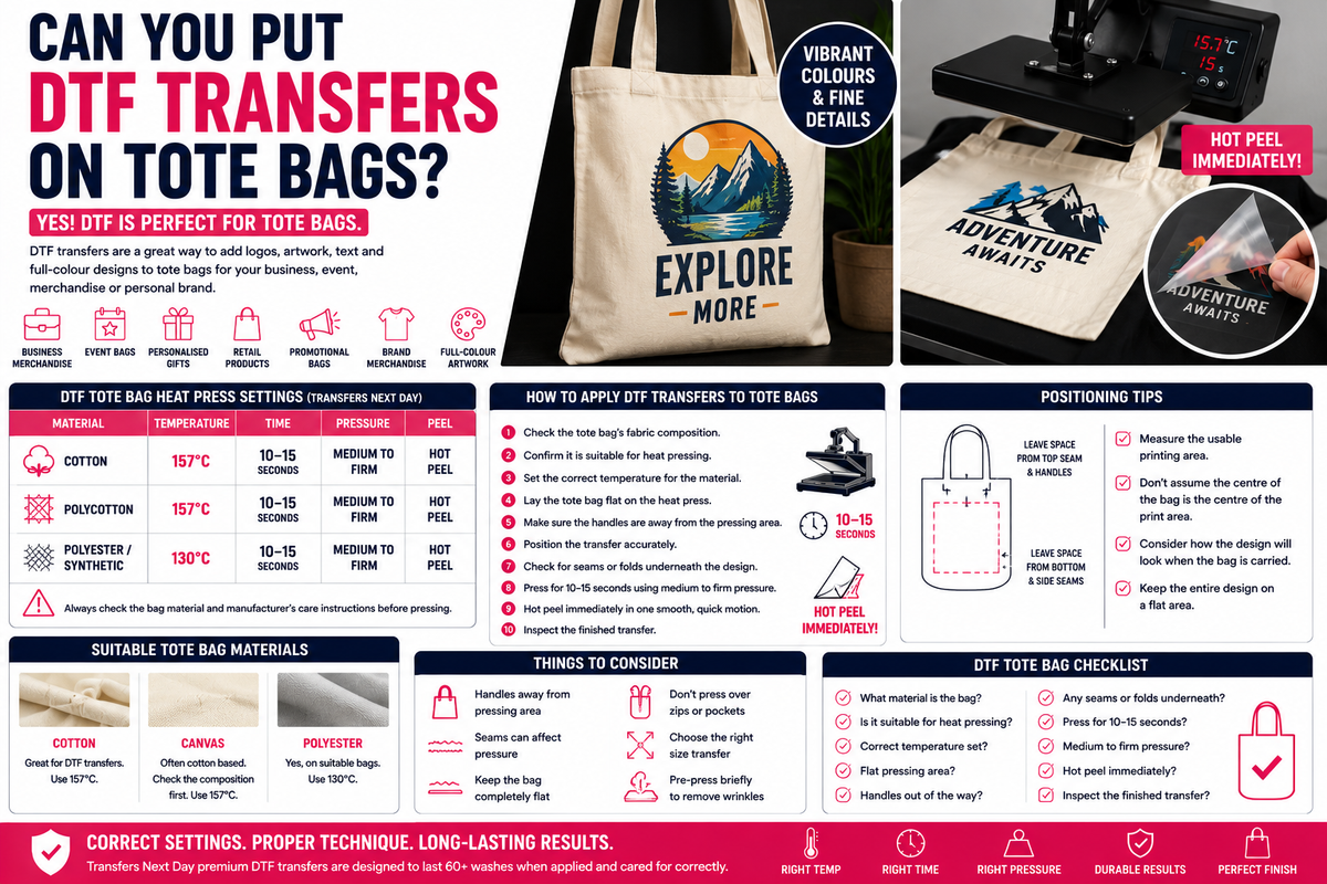 Can You Put DTF Transfers on Tote Bags?