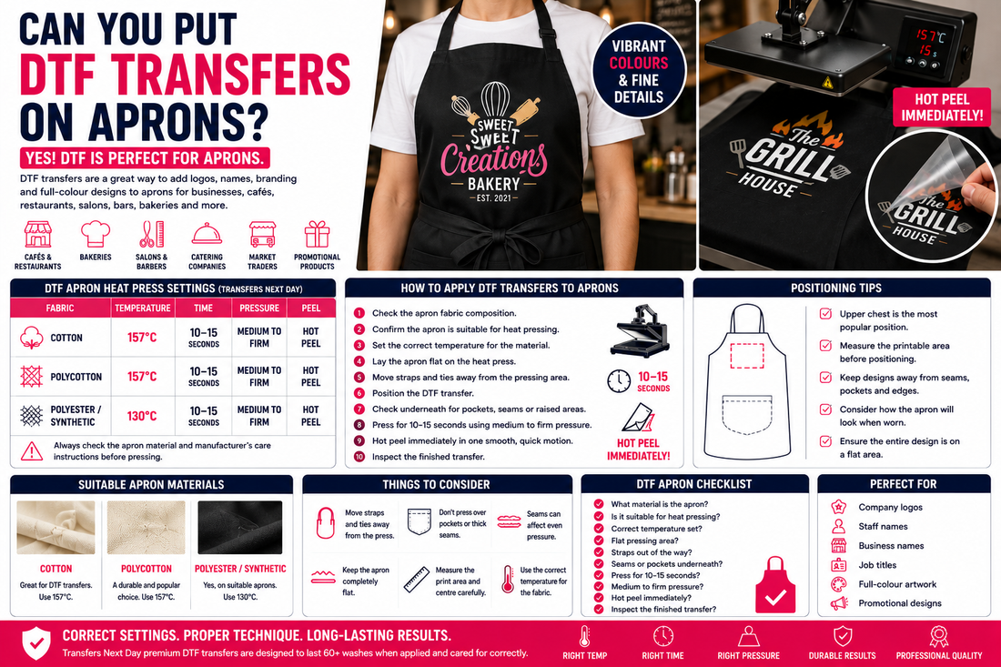 Can You Put DTF Transfers on Aprons?