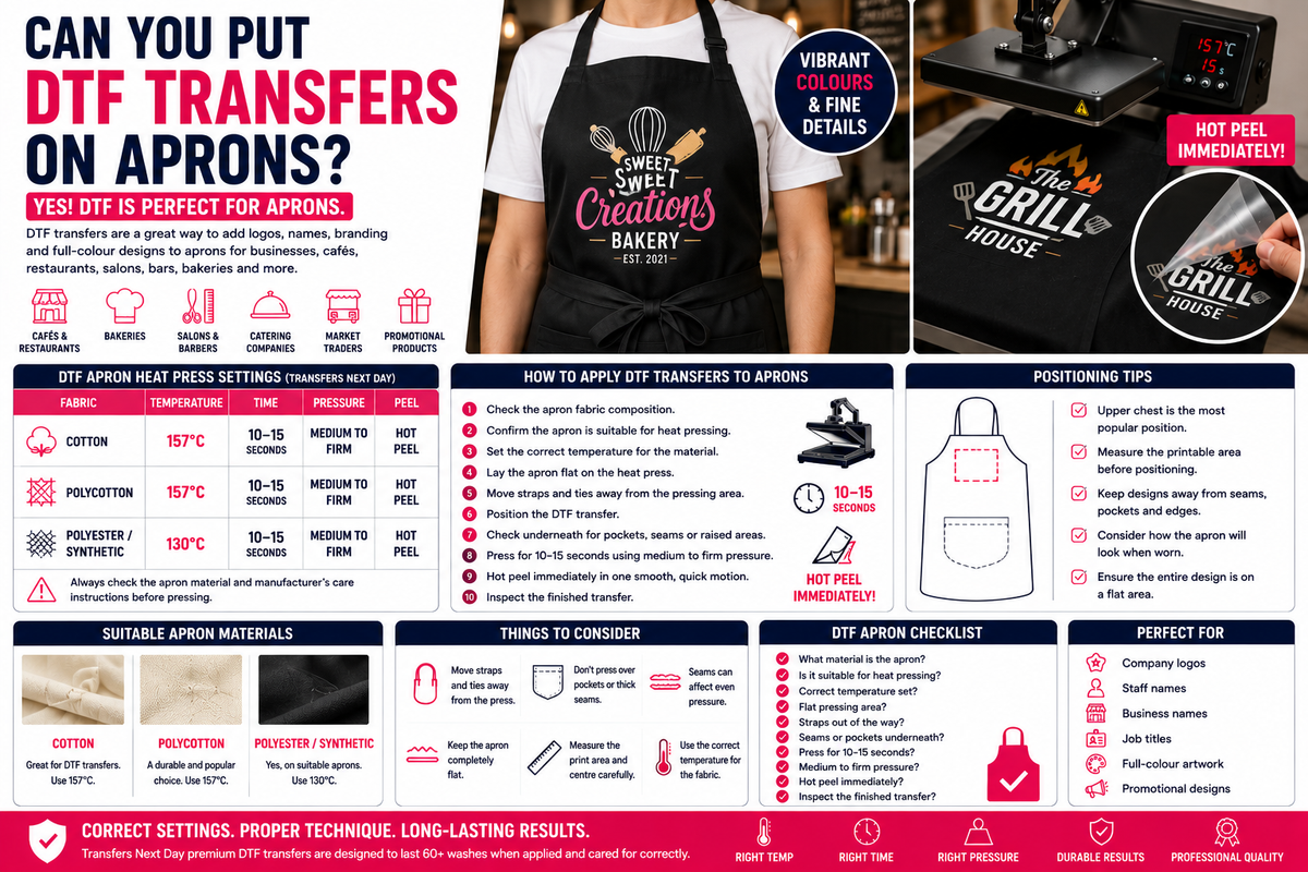 Can You Put DTF Transfers on Aprons?