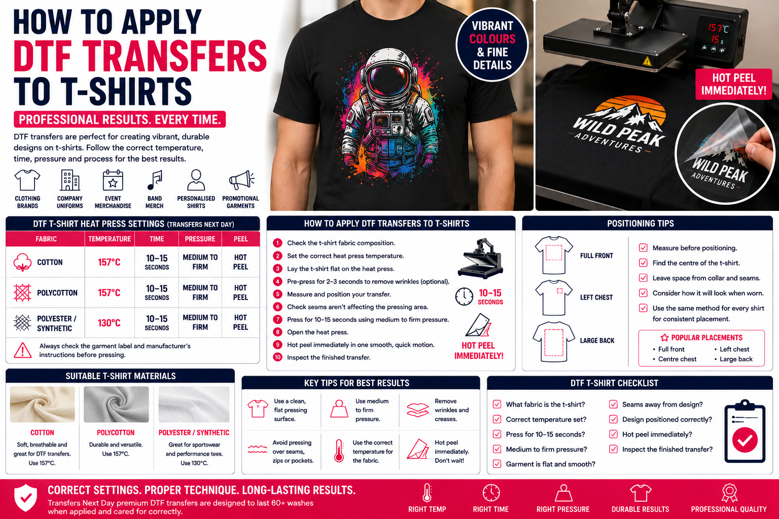 How to Apply DTF Transfers to T-Shirts