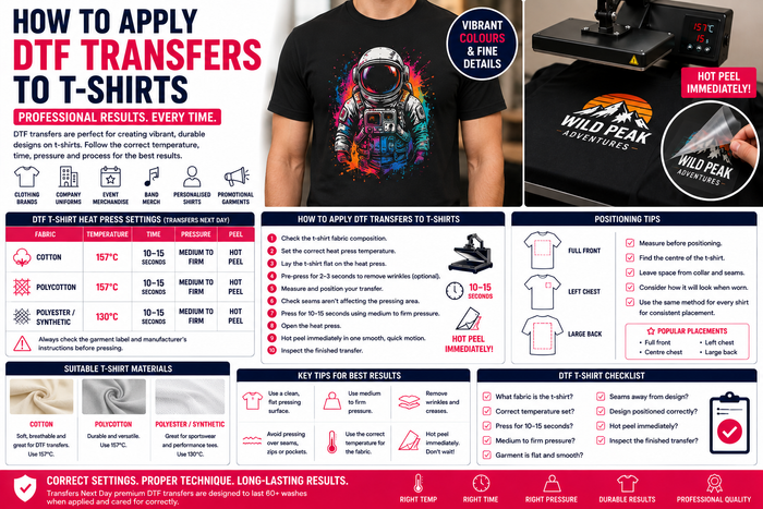 How to Apply DTF Transfers to T-Shirts