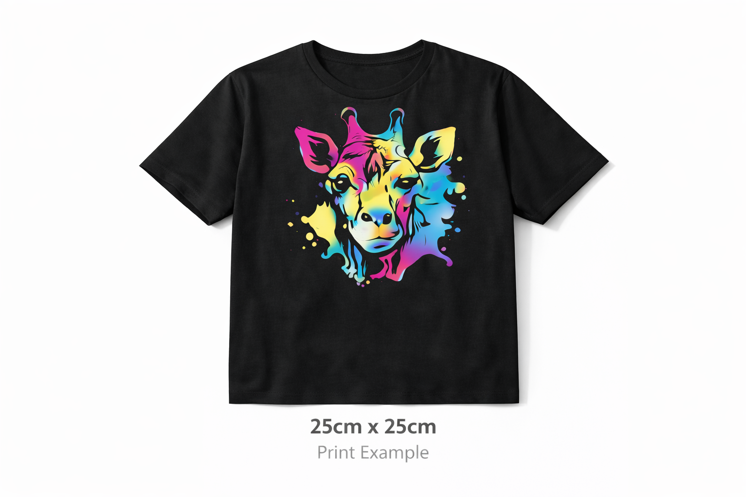 25×25 cm DTF Transfer — larger square transfers